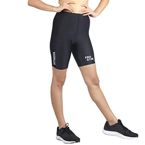 Pro Gym Men's & Women Running Shorts (4_Black_Small)