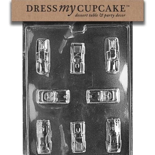 Dress My Cupcake Chocolate Candy Mold Cars - D021