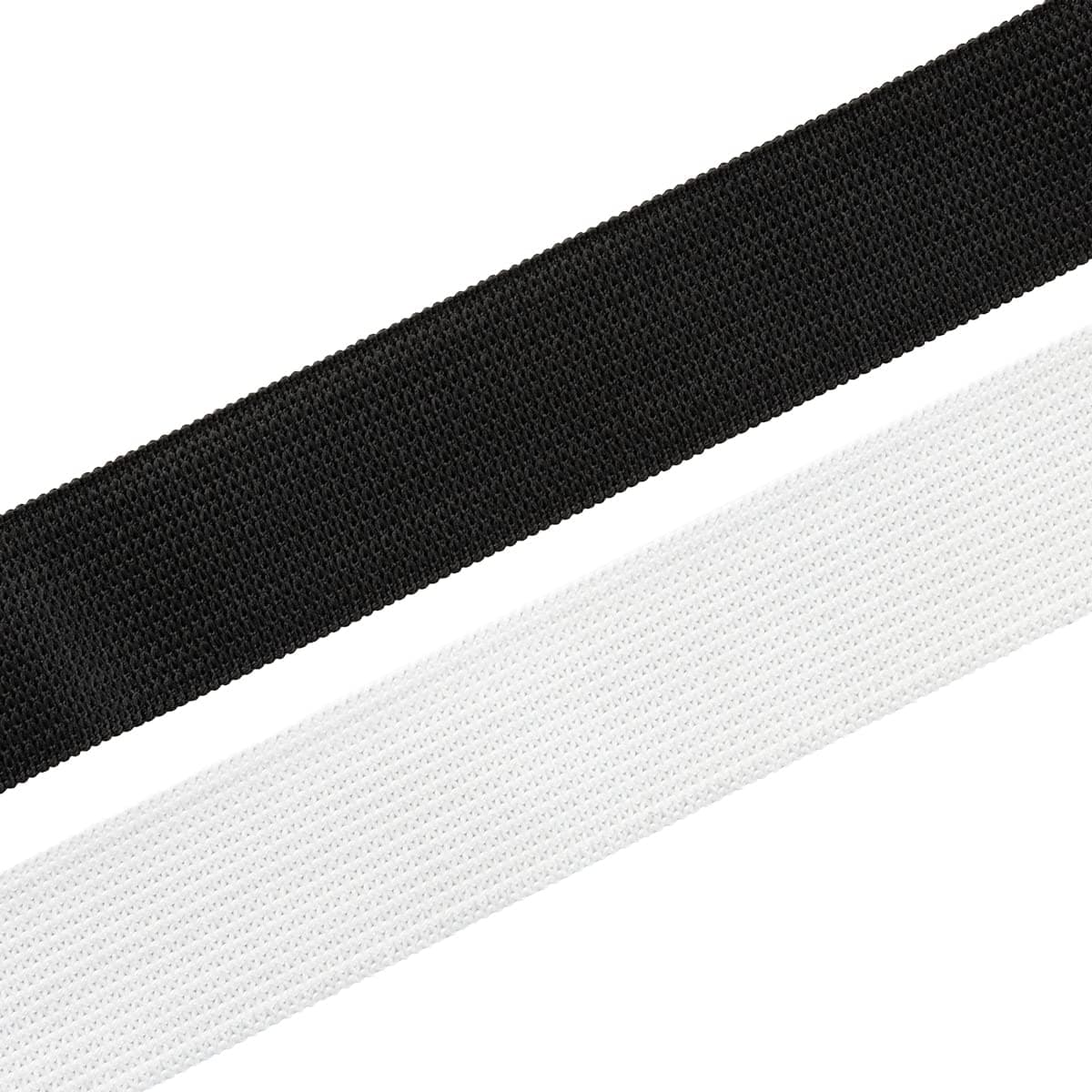 Realm Flat Elastic Band Black White Sewing Crafts DIY Stretch 14 inch 38 inch 12 inch 1 inch White 1 Inch 5m