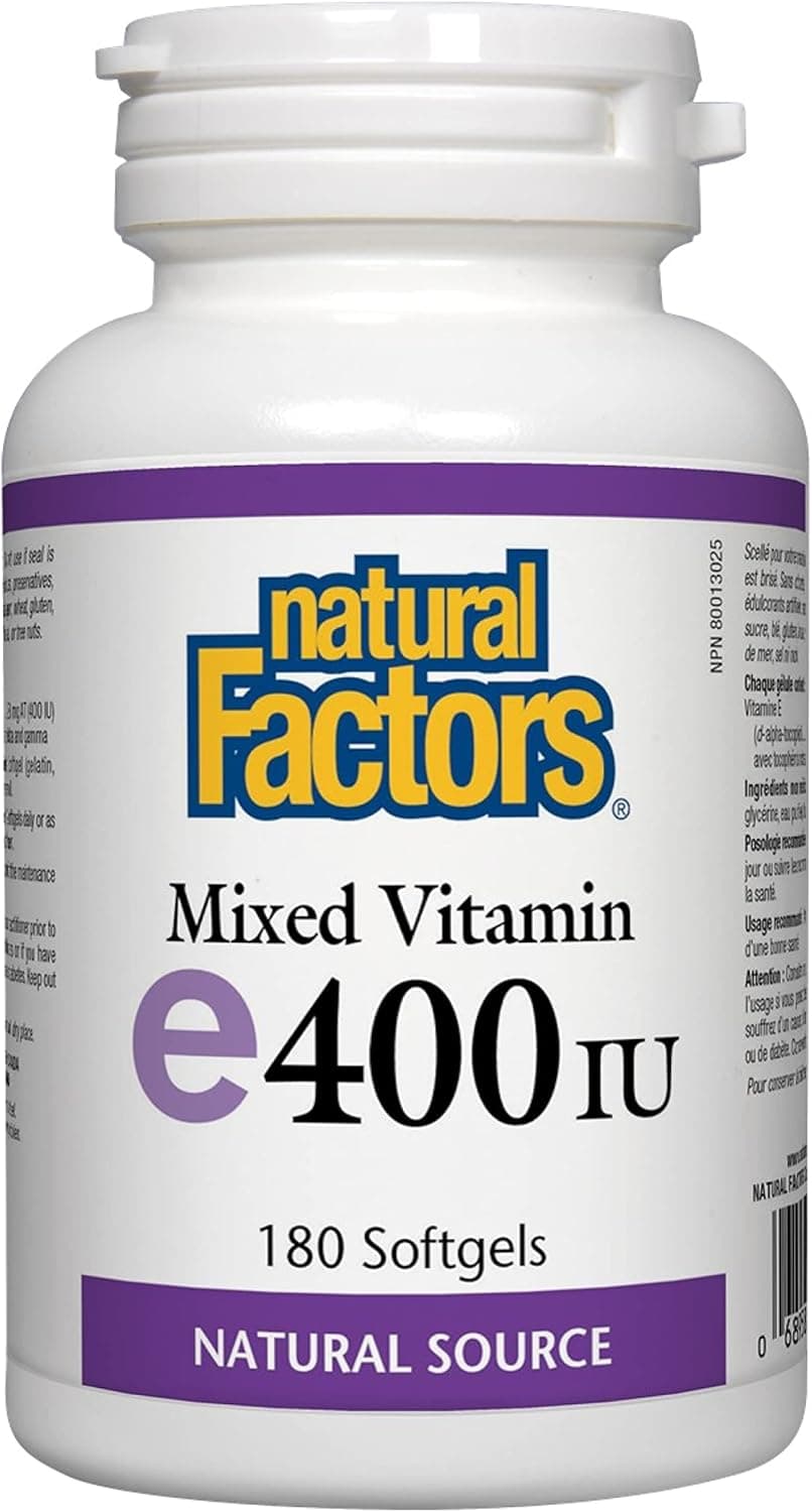 Mixed Vitamin E 400 IU Softgels for Adults