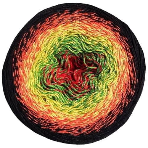YarnArt Flowers Gradient Cotton Acrylic Blend 250g 88 oz 1094 yds Lightweight Sport Yarn for Crochet Knitting Shawls Summer Projects 267