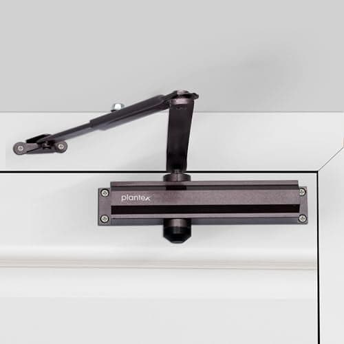 Plantex Door Closer/Aluminium Door Closer for Wooden Door/Hydraulic Automatic Door Closer/Soft Close Closer for Hotel/Home/Office - ISO 9001 Certified (MI-100, Capacity - 75 Kg, Brown)