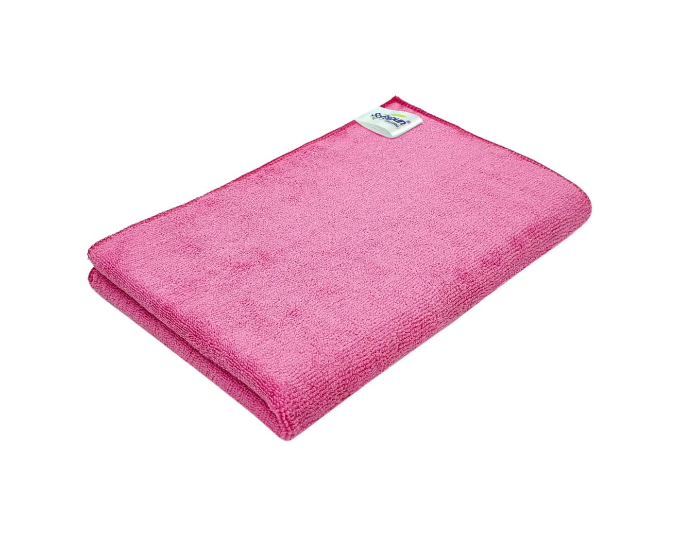 SOFTSPUN Microfiber Cloth - 1 pcs - 40x60 cms - 340 GSM Pink - Thick Lint & Streak-Free Multipurpose Cloths - Automotive Microfibre Towels for Car Bike Cleaning Polishing Washing & Detailing