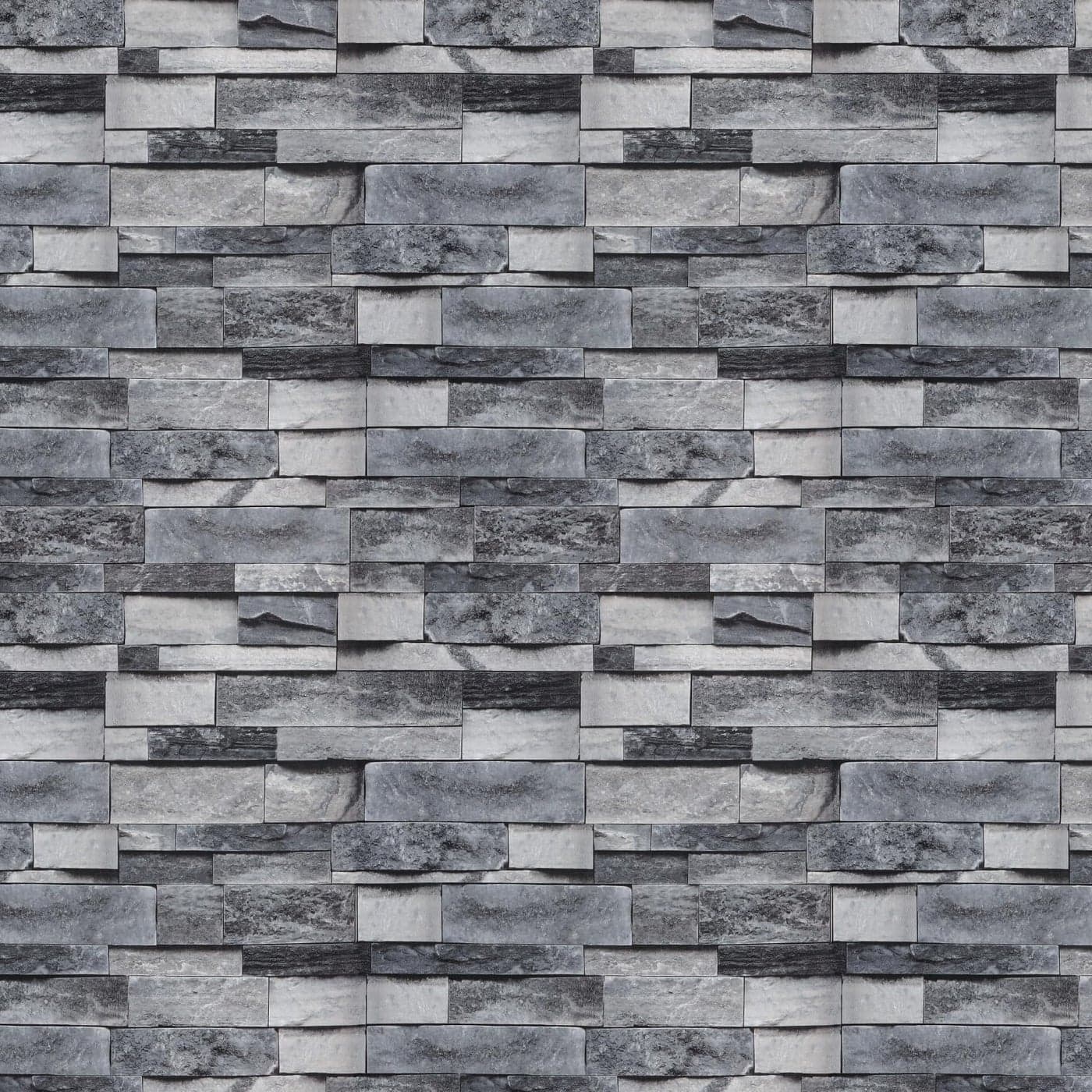 Timeet Grey Brick Wallpaper Peel and Stick Stone Wall Paper 177X 118Self Adhesive Removable Vintage Brick Contact Paper Faux Textured Wallpaper Home Decoration