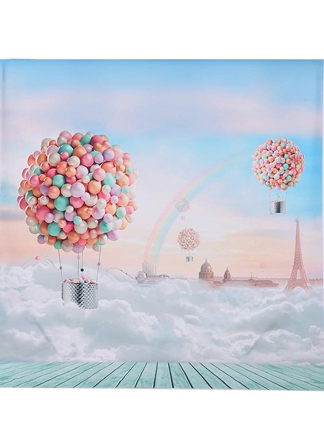 Balloon And Rainbow Pattern Photography Studio Background Multicolour