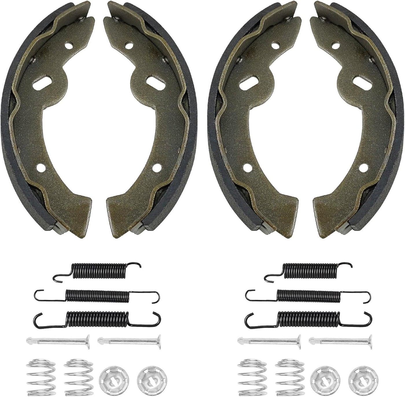 MOSNAI EZGO Brake Shoes & Spring Kit Assembly for E-Z-Go Medalist/TXT 1997 Up & Yamaha G2-G22