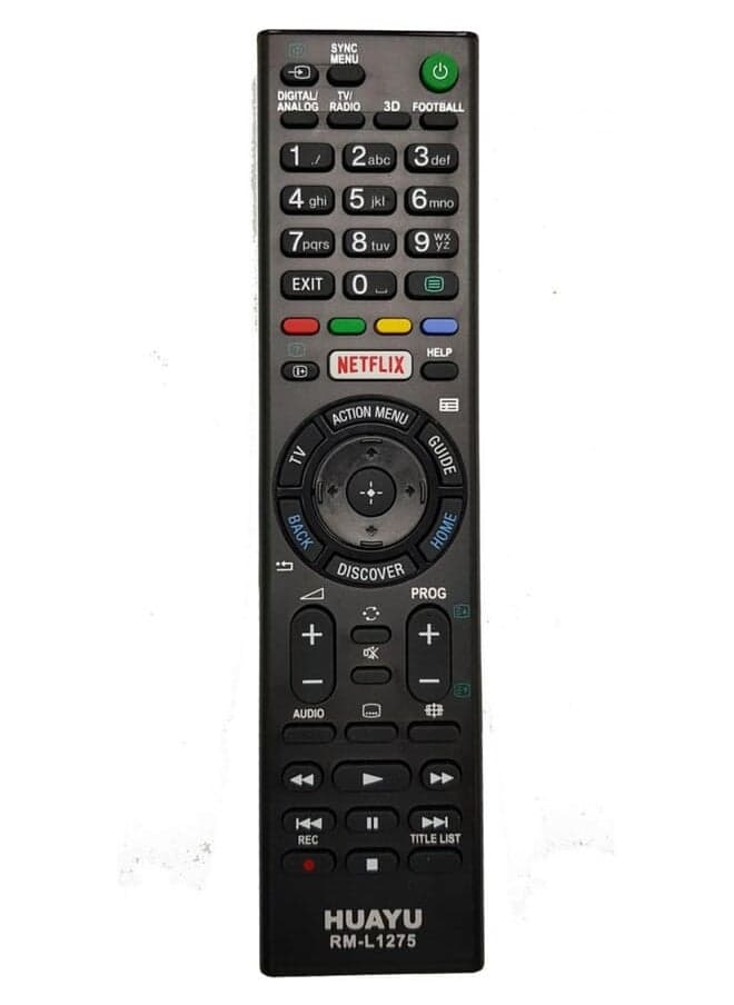 Sony Tv Remote Control Black