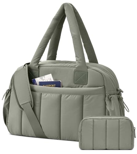 oscaurt Gym Bag for Women Lightweight Duffle Bag for Travel with Toiletry Pouch Water Resistant Carry On Weekender Overnight Duffel