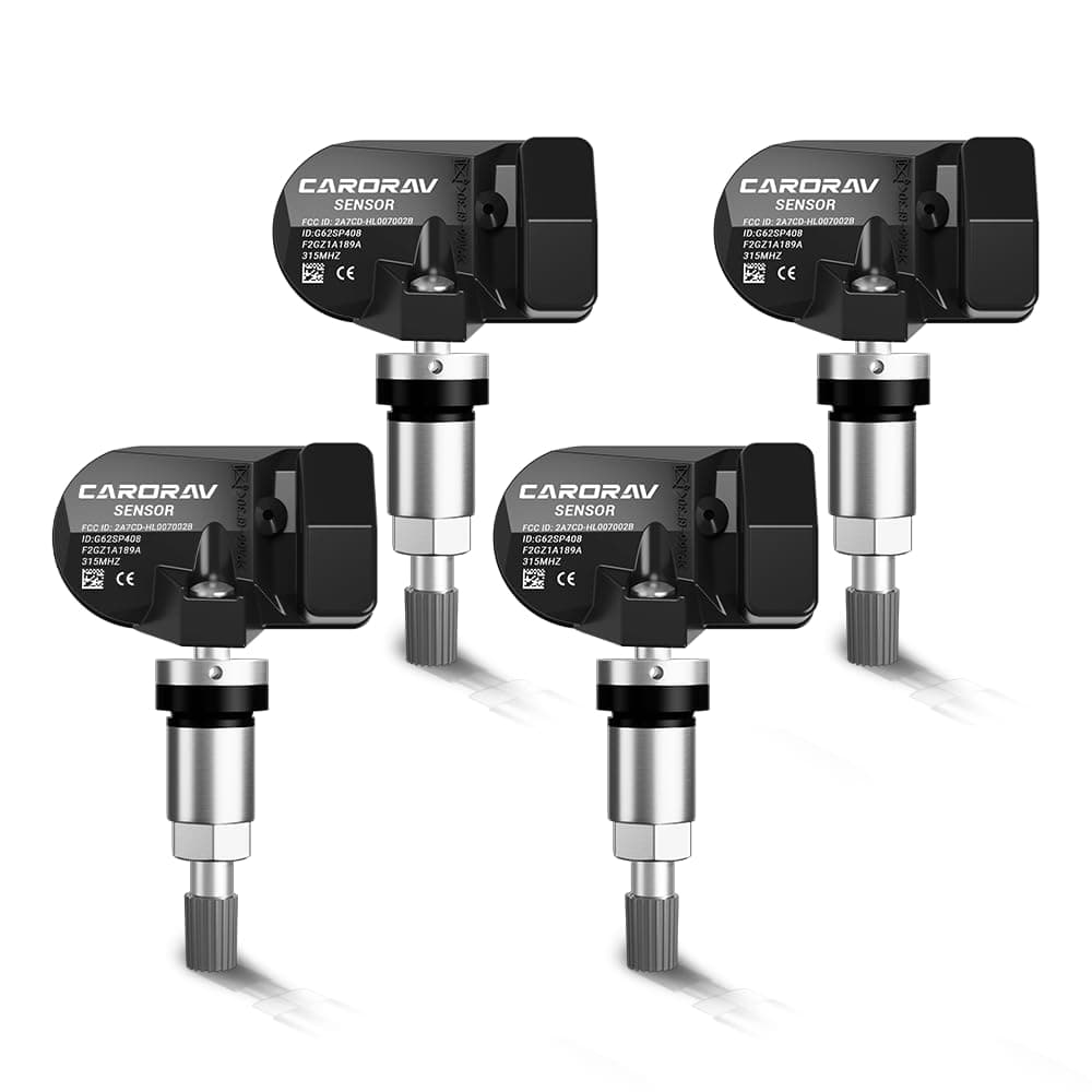 CARORAV F2GT1A180AB TPMS Sensor Ford Tire Pressure Monitoring System Sensor for Ford F150 F250 F350 Escape Fusion Mustang Lincoln MKC MKX Replaces F2GZ1A189A GL3T1A180GA FR3V1A180AA 4Pack