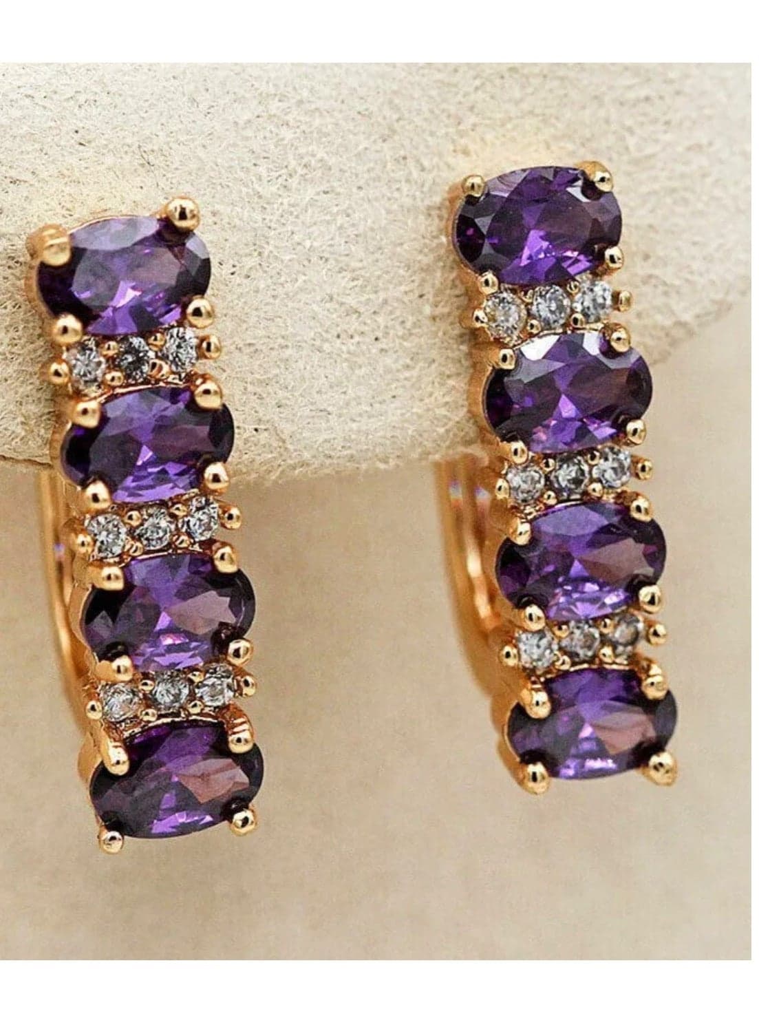 Elegant High Quality 18k Gold Plated Earrings For Women