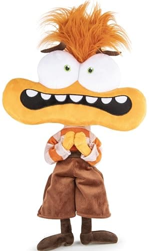 Jay Franco Disney Plush Pillow Buddy Soft Plushie Stuffed Pillow 13 Inches Orange Anxiety