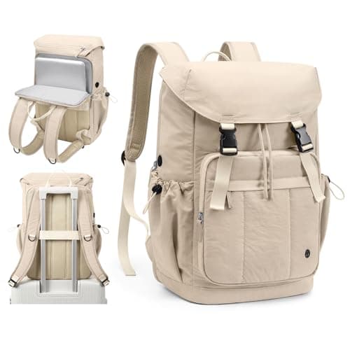 GOLF QUALITY Laptop Backpack for Women Vintage Travel Backpack Purse Casual Daypacks for Men Fashion Teacher Nurse Bag for Work Business College Fits up to 156Inch NotebookApricot