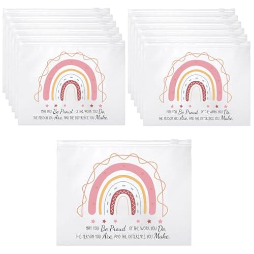 Reginary 50 Pcs Inspirational Gifts Bulk for Women Cosmetic Bag EVA Makeup Bag with Zipper for Birthday Employee Coworker Colleague Staff Encouragement Motivational PresentsMay You Be Proud