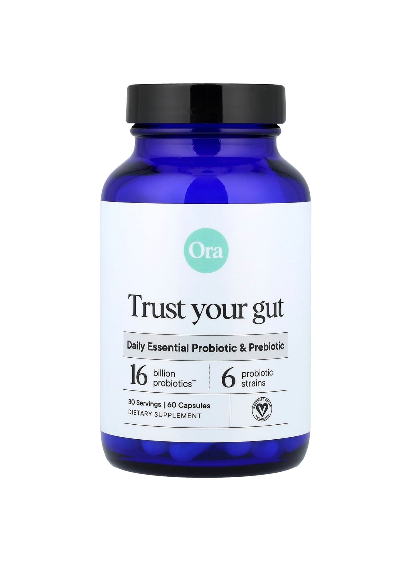 Trust Your Gut, Daily Essential Probiotic & Prebiotic, 60 Capsules