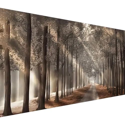 BOHADIY Forest Diamond Painting Kits for Adults 5D Large Landscape Diamond Art Kits for Adults Full Drill Woods Diamond Art Painting Kits Gem Art Kits for Wall Decor 275x157Inch Sunshine Tree