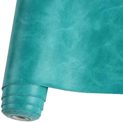 Smooth Solid Color Lake Blue Faux Leather Roll 12X5330cmX135cm Material for Making CraftingMaking HandicraftsLeather Earrings Bows DIY Sewing Lake Blue