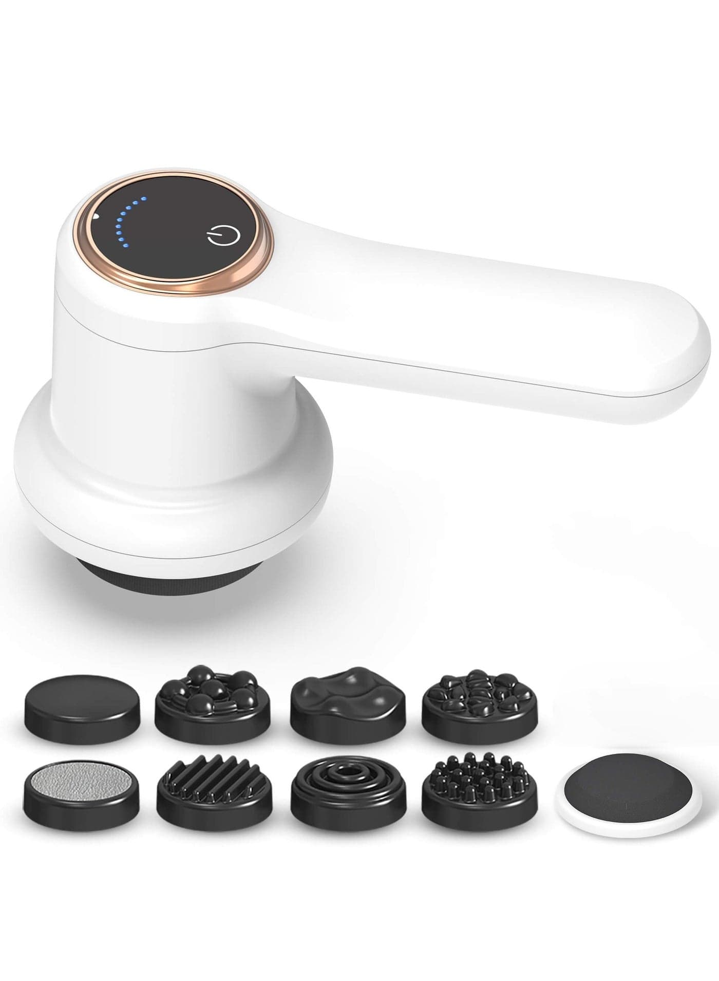 Electric Muscle Relaxation Massager,Body Sculpting Machine with 8 Massage Heads, Muscle Relaxation for Belly Stomach Leg, Lipo Roller Massager, Adjustable Speed