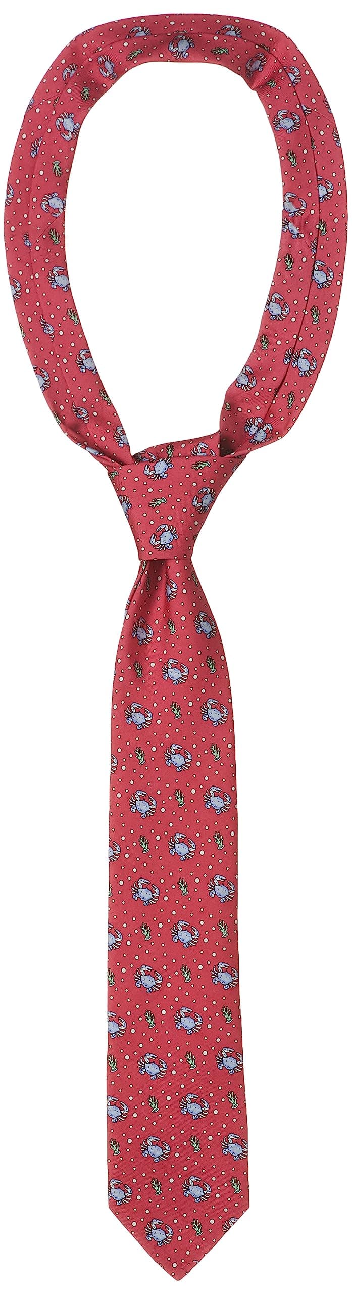 vineyard vines Men's Crab Tie , Crab Raspberry, OS