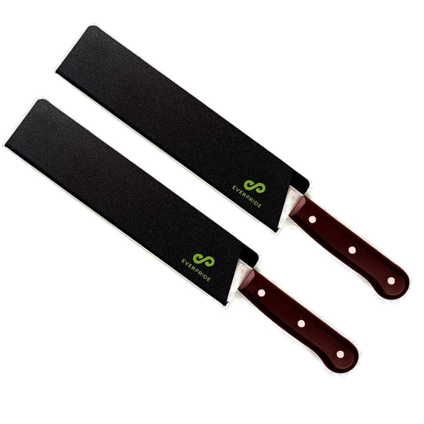 EVERPRIDE 14 Inch Chef Knife Guard Set 2Piece Set Long Knives Blade Edge Cover Sheaths for Chefs Knives Durable BPAFree Felt Lined Sturdy ABS Plastic Knives Not Included
