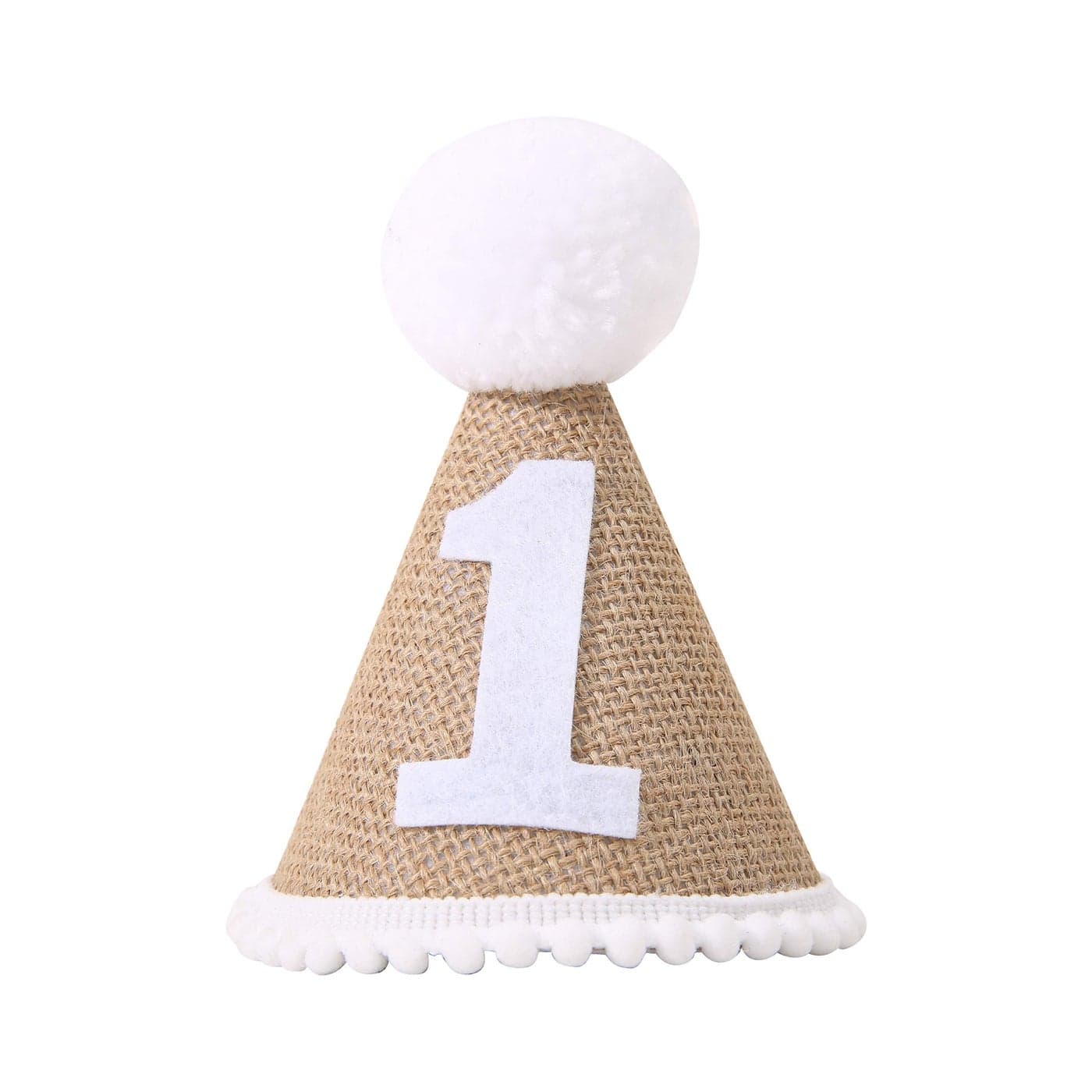BOOMPA 1st Birthday Decorations First Birthday Headband White Hat Baby Angel Cake Smash Photo Booth Props and Backdrop White1