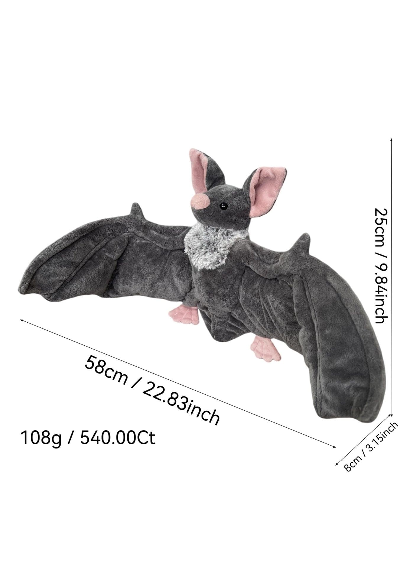 25cm Bat Plush Toy Doll Halloween Decoration Gift Doll Gift Doll Gift Doll