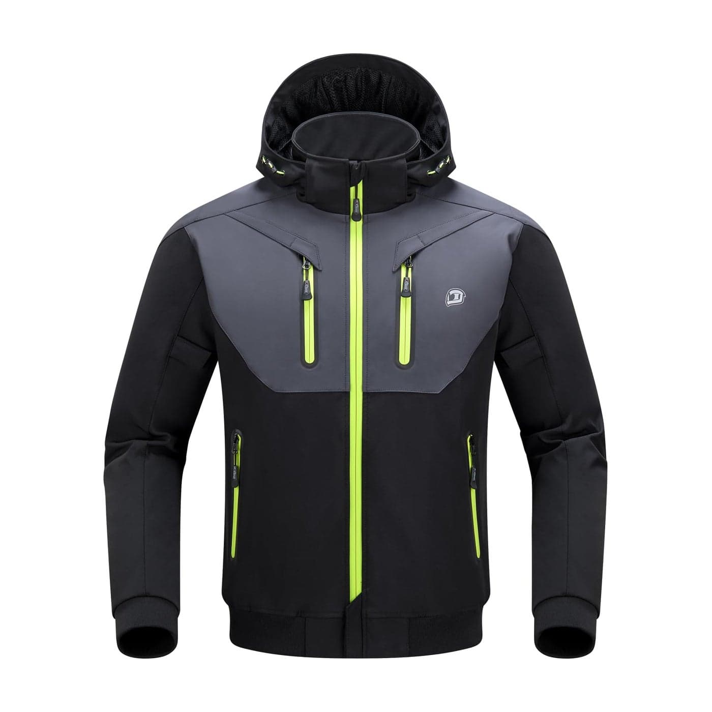 BORLENI Winter Motorcycle Jacket Mens CE Armored Cold Weather Motorbike Riding Jackets with thermal Liner Hood Windproof M