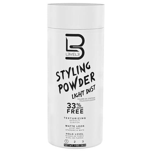 L3 Level 3 Light Hold Styling Powder Natural Matte Hairstyle Texturizing and Volumizing 30 Grams