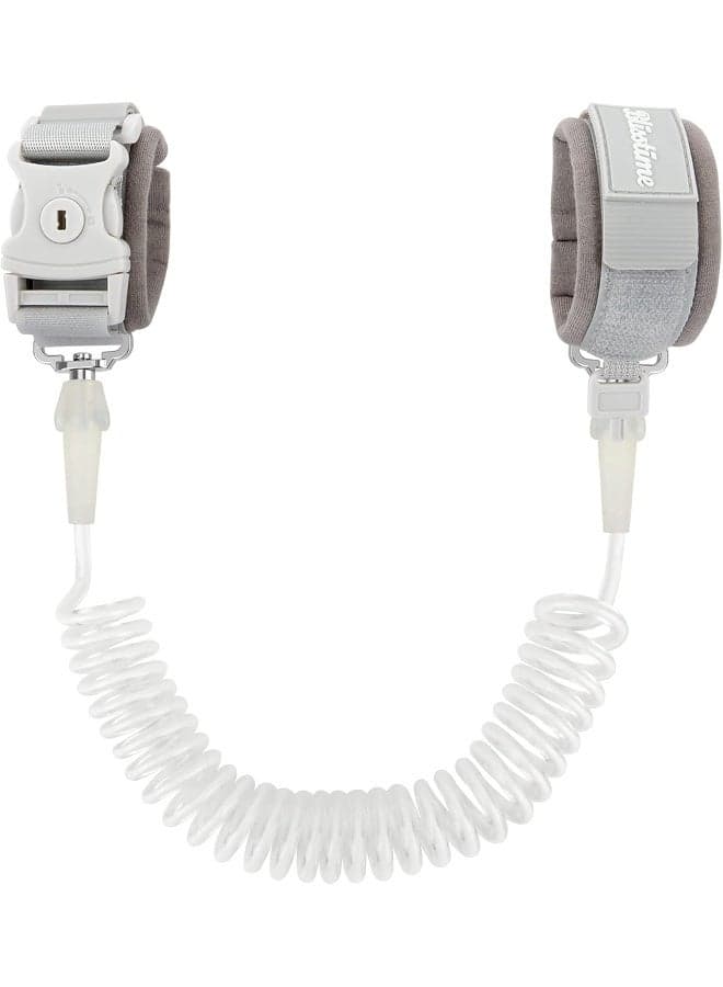 Blisstime Toddler Leash, Kid Leash Anti Lost Wrist Link with Key Lock Upgraded Baby Leash with Safety Wristband Rope for Babies Toddlers Child Kids (8.2ft/2.5m, Light Gray)
