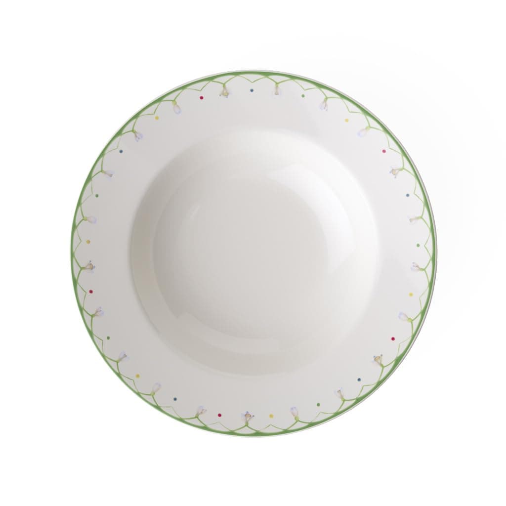 Villeroy Boch Colourful Spring Rim Soup Bowl Premium Porcelain Made in Germany 1525 oz