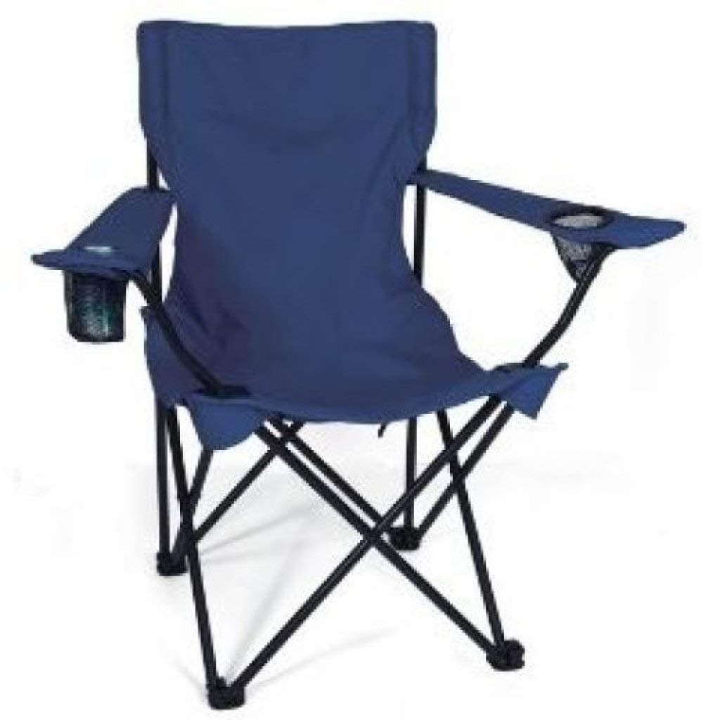 DR Mall Stainless Steel Folding Chair with Portable Carry Bag for Camping Hiking Fishing Picnic Multicolor