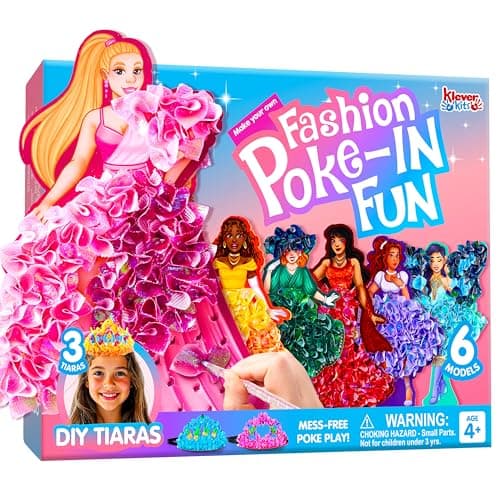 JOVA Klever Kits Poke in Fun Art Crafts for Kids Ages 48 Princess Dressup Art Activities DIY Craft Kits Birthday Gifts for Girls Ages 4 5 6 7 8