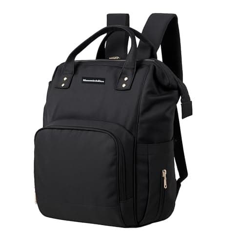 Mammachoice Diaper Bag for Mothers for Travel, Baby Bag for Mother Travel, Hospital Bag for Delivery Women, Baby Diaper Bag for Mom, 16 Pockets with 9 Months Warranty (Black)