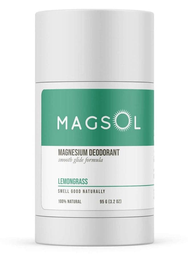 MAGSOL Natural Deodorant for Women & Men | Aluminum Free Deodorant | Gentle on Skin with Sweet Almond Oil & Beeswax | Baking Soda Free | Paraben & Pthalate Free | Lemongrass