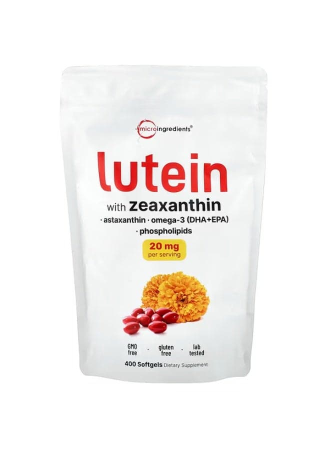 Micro Ingredients, Lutein With Zeaxanthin, 400 Softgels