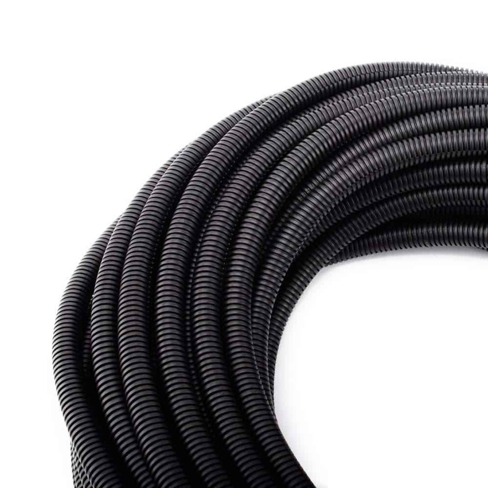 ZhiYo 50FT 38 Wire Loom Split Tubing Auto Wire Conduit Flexible Cover High Temperature Heat Resistant 40F to 257F Plastic Cover for Electrical Wires Cables
