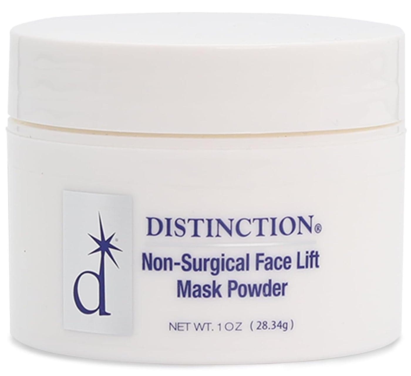 Distinction NonSurgical Face Lift Mask Powder Antiaging Mask to Tighten Tone Skin Contains Vitamin E for Radiant Younger Skin 1 Oz