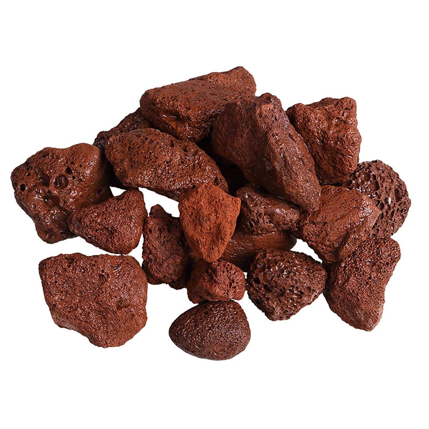 BCQLI 400g Sphere BioFilter Media for Marine and Freshwater Aquariums Red Volcanic Rock
