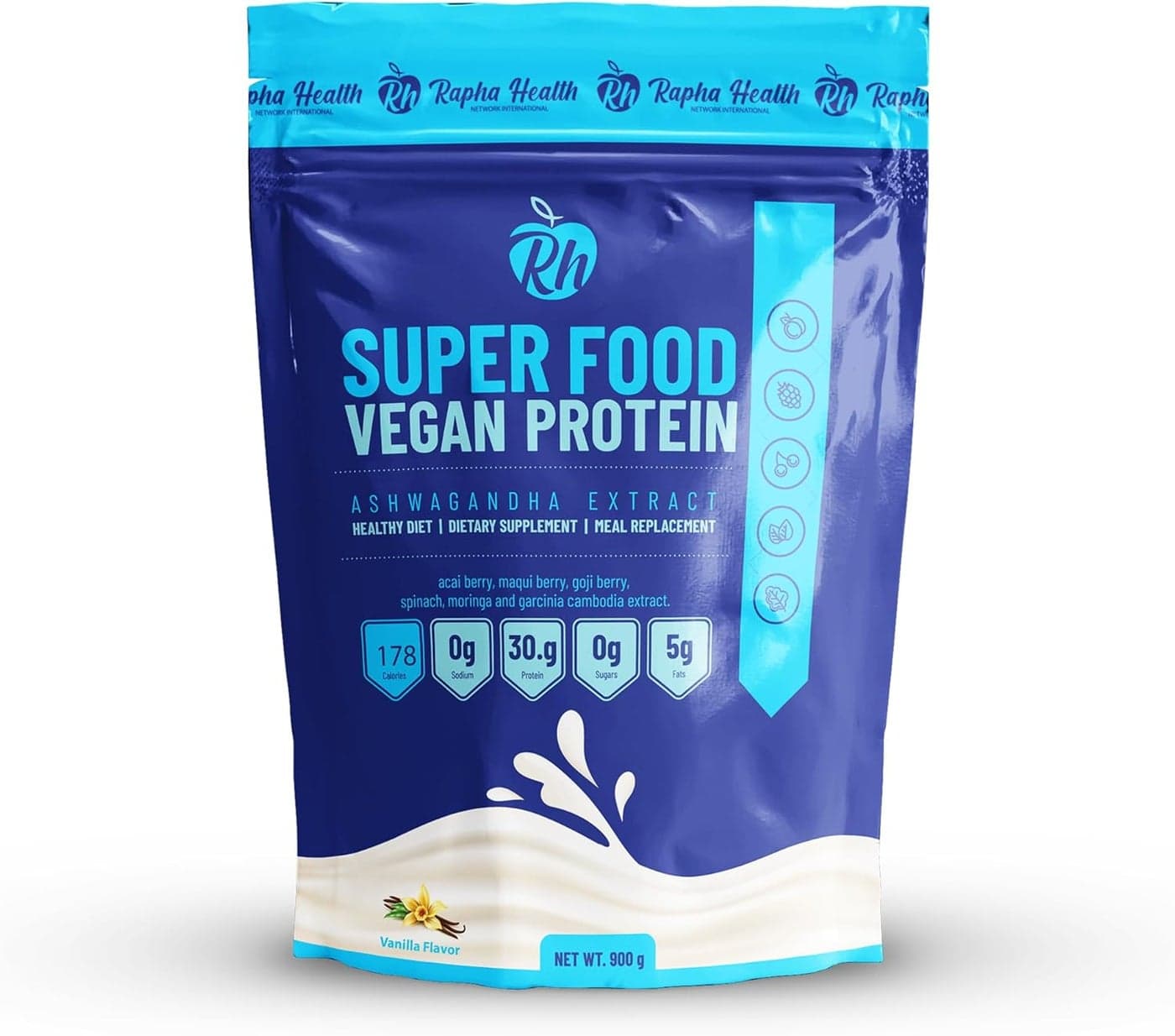 Superfood Vegan Protein Vanilla PlantBased Protein with Superfoods Probiotics Muscle Recovery Energy 15 Servings