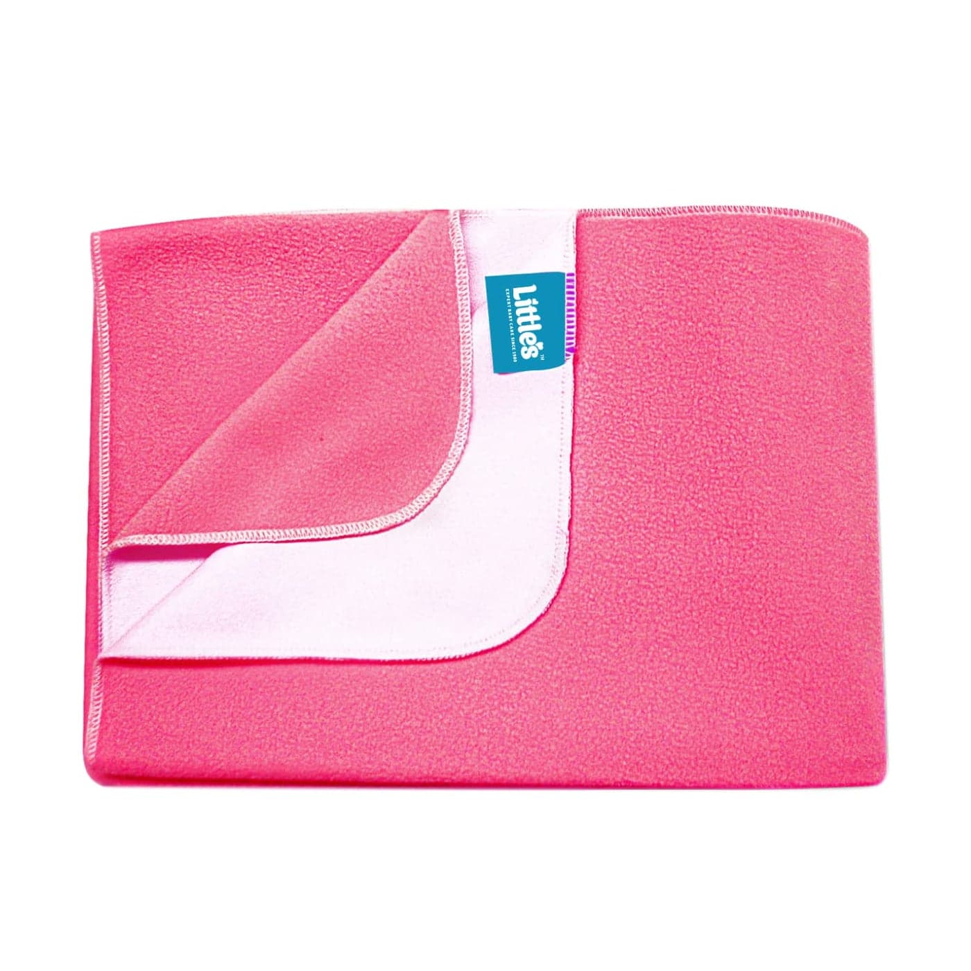 Little's Easy Dry Bed Protector (Small – 50cm X 70 cm) I Quick Absorption I Waterproof I Stain Proof I Soothing Sleep I Soft I Durable I Machine Washable (Large, Pink, 1)