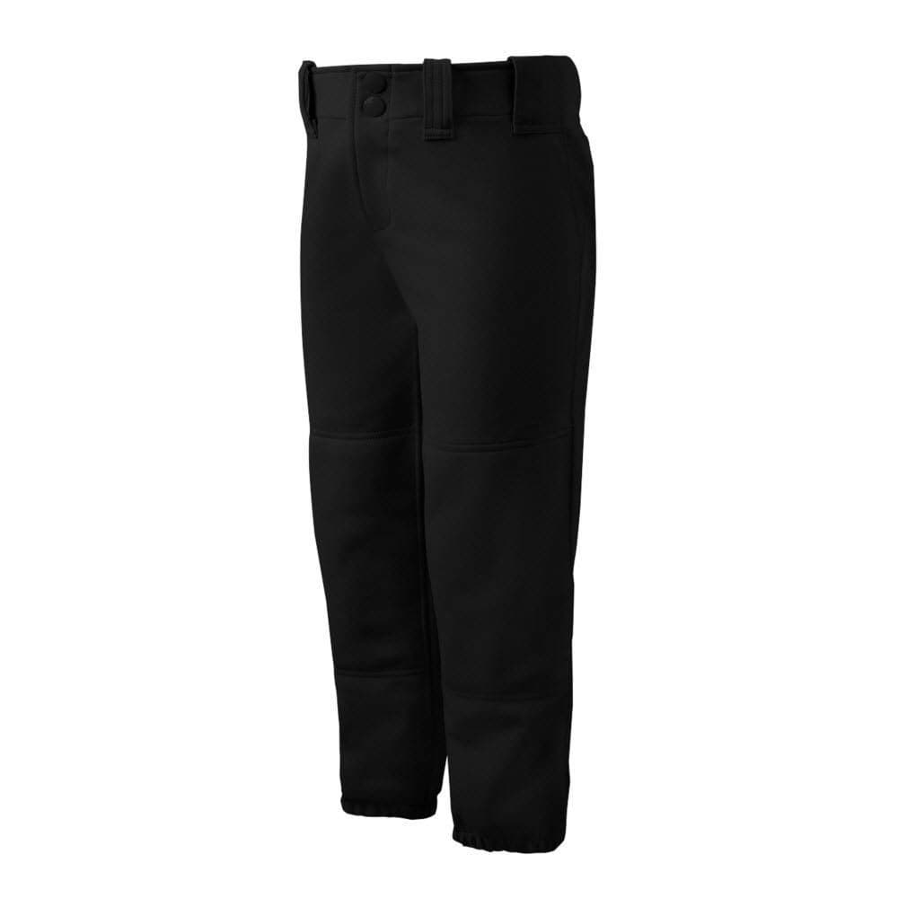 Mizuno girls Belted Fastpitch Softball Pants Black XLarge US