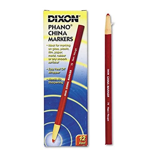 Dixon 00079 China Markers Red 12Pack 7 x 22 x 08 inches