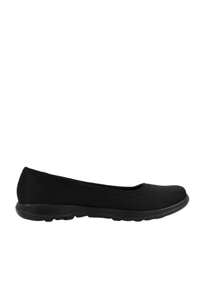 Skechers Performance Women's On-The-Go GO Walk Lite - Dreamer Ballet Flat, Black/Black,7 M US