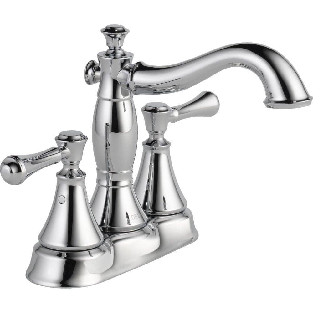 Delta Faucet Cassidy Centerset Bathroom Faucet Chrome Bathroom Sink Faucet Metal Drain Assembly Chrome 2597LFMPU