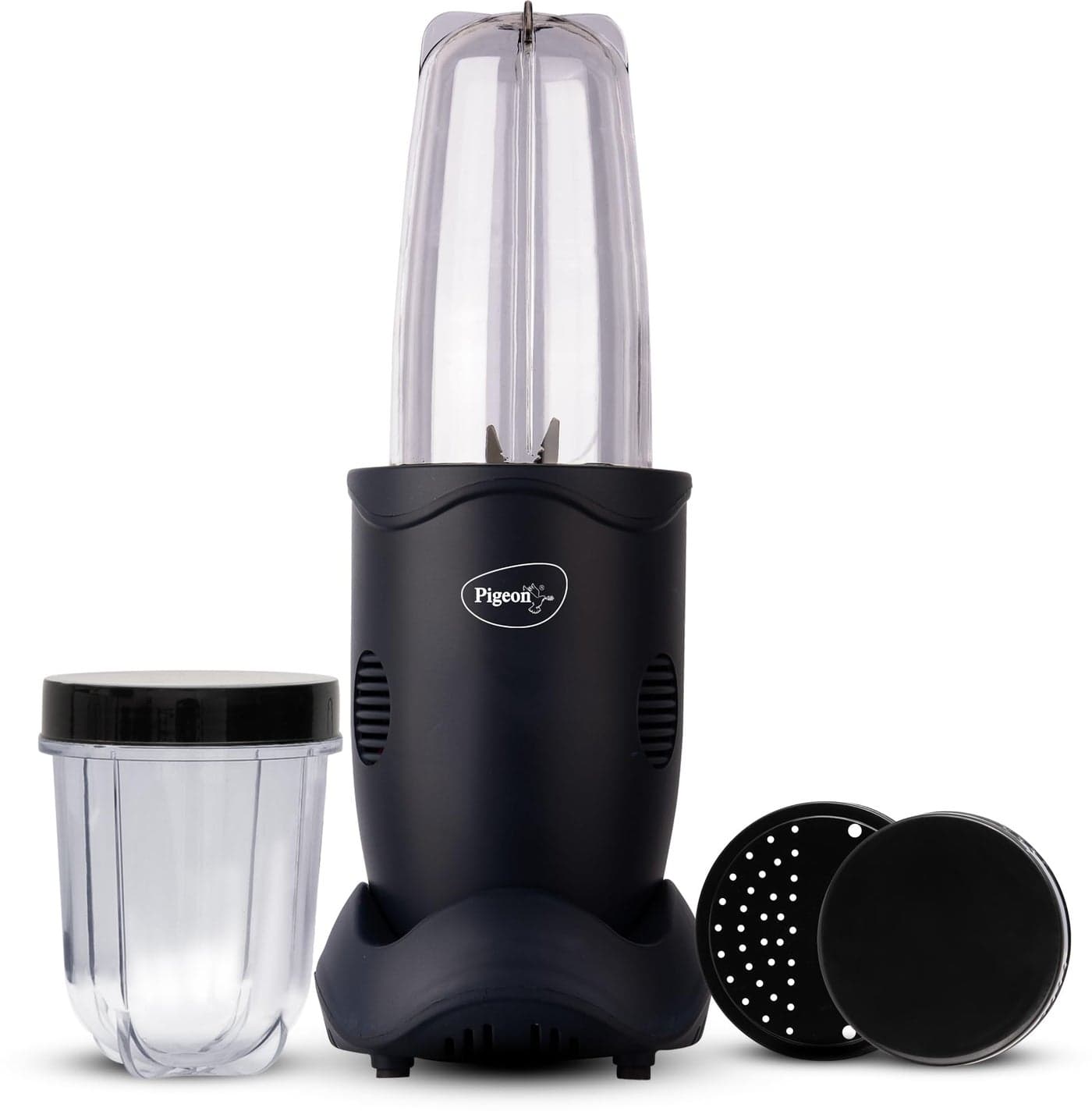 Pigeon By Stovekraft Stainless Steel Nutri Master | Mixer Grinder Juicer Blender Smoothie Maker All-In-1 Machine | 400 Watt | 2 Jars | 1Year Warranty