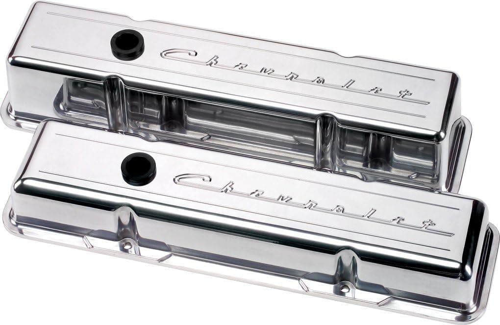 Billet Specialties 95223 Script Tall Valve Cover for Small Block Chevy