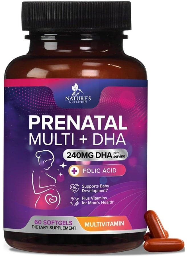 Prenatal Multi+ DHA, Multivitamin with Folic Acid 60 Softgels