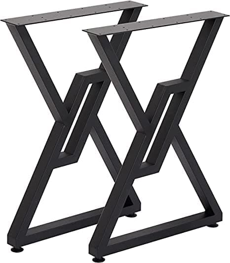 ZITONIOM28inch Metal Furniture Legs Triangular Table LegsComputer Table LegsOffice Table LegsDining Table LegDIY Heavy Duty Black Metal Desk Legs Set of 2Only Legs28 H217 L354 W inch 71559Cm 28 inch_New_Cross_shape