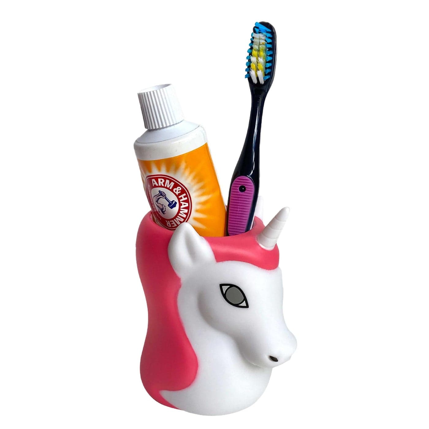 Kids Toothbrush Holder Toothbrush Organizer Durable Silicone Animal Tooth Brush Holder Easy to Clean Toothbrush and Toothpaste Holder Toothbrush Holders for Bathrooms by Lilys Home Unicorn