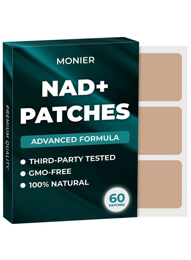 NAD Patches for Women & Men | NAD+ Patch for Energy & Healthy Aging | with CoQ10 & Nicotinamide | 60 Day Supply