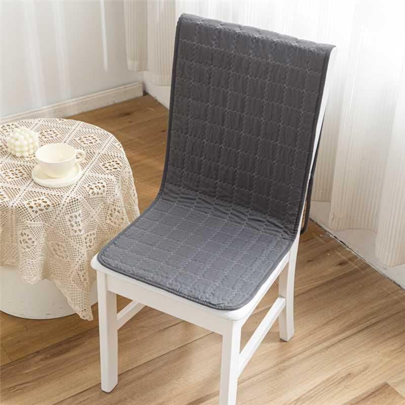 HOMETHREADS Non-Slip Chair Cover-Universal Fit for Kitchen & Dining Chairs-Cushioned Comfort – Stylish Machine Washable Seat Cover-140x40cm (Grey, Pack of 1)
